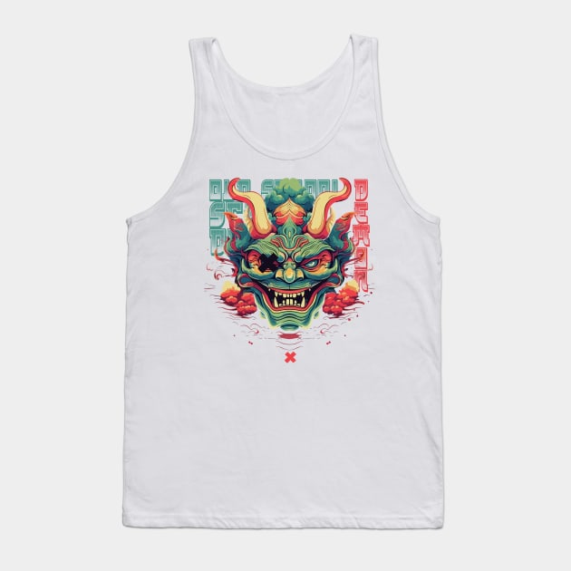 Green japanese demon Tank Top by SuSuDuckies